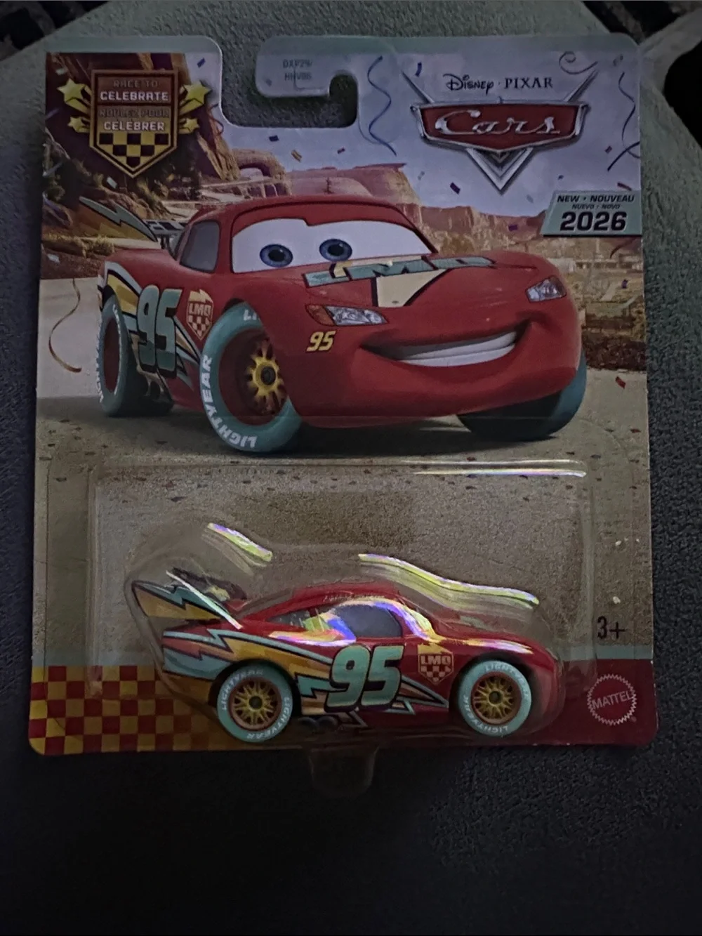 Mattel Lightning McQueen Red and Yellow Die-Cast Race Car